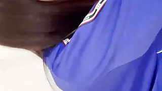 Horny Japanese school-girl in Jersey gets her perpartner's sonal hump gauze leaked